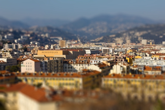 tilt shift photo
